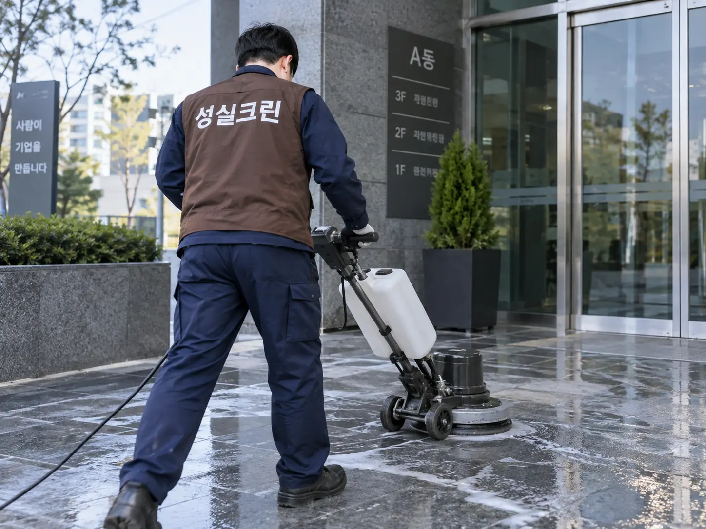 사업장 작업공간 집기 주변 청소