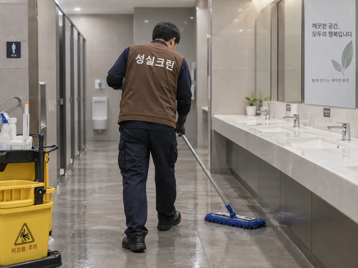 상가 공용화장실 위생청소